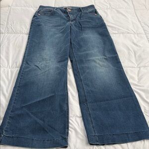 Wit & Wisdom Denim Flare Jeans in Deep Blue